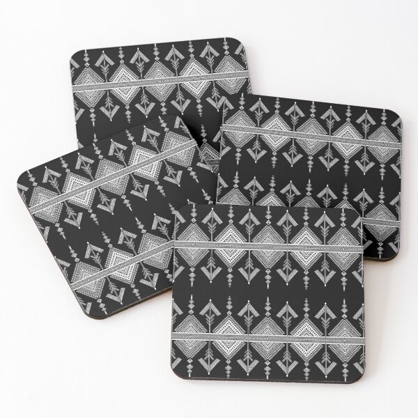 Item preview, Ethnic geometric black and white background designed and sold by AnyMage.