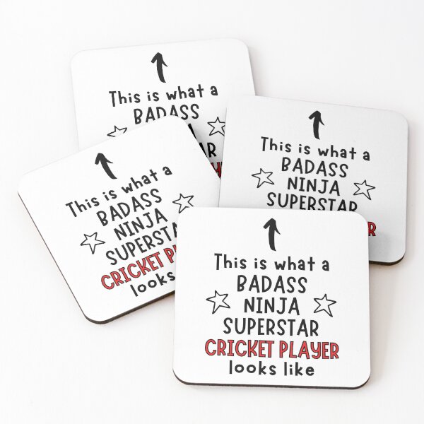 Item preview, This is what a Badass, Ninja, Superstar, Cricket player looks like designed and sold by TheGreenGoat.