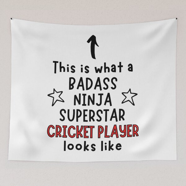 Item preview, This is what a Badass, Ninja, Superstar, Cricket player looks like designed and sold by TheGreenGoat.