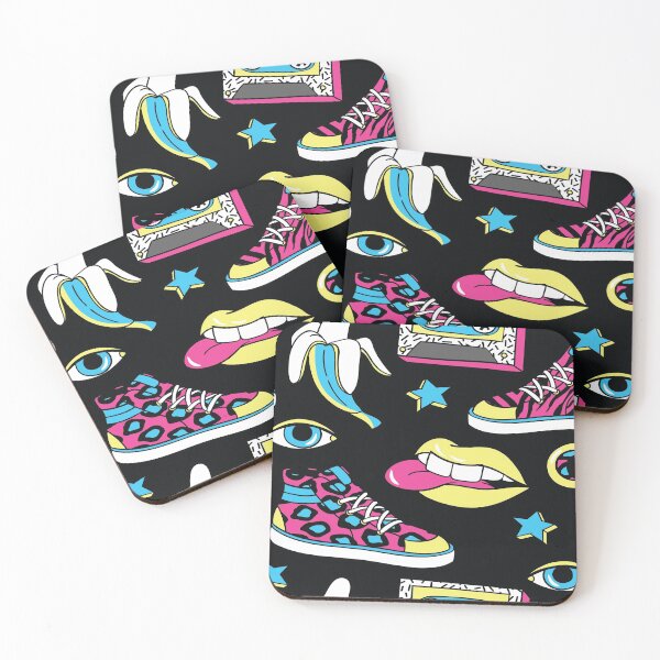 Item preview, Memphis Seamless Patterns With Geometric And Grid, Striped With Neon Colors designed and sold by shoppnow1.