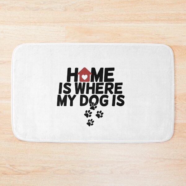 Item preview, Home is where my dog is  designed and sold by Mr Wolf.