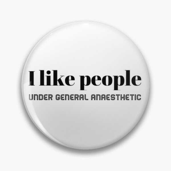 Item preview, I like people under general anaesthetic  designed and sold by Stationeryamore.