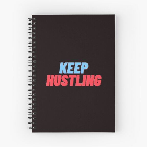 Item preview, Blue & red Keep Hustling text effect designed and sold by KBdesigns10.