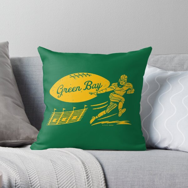 green bay packers Retro Vintage - Green Bay Packers - Pillow