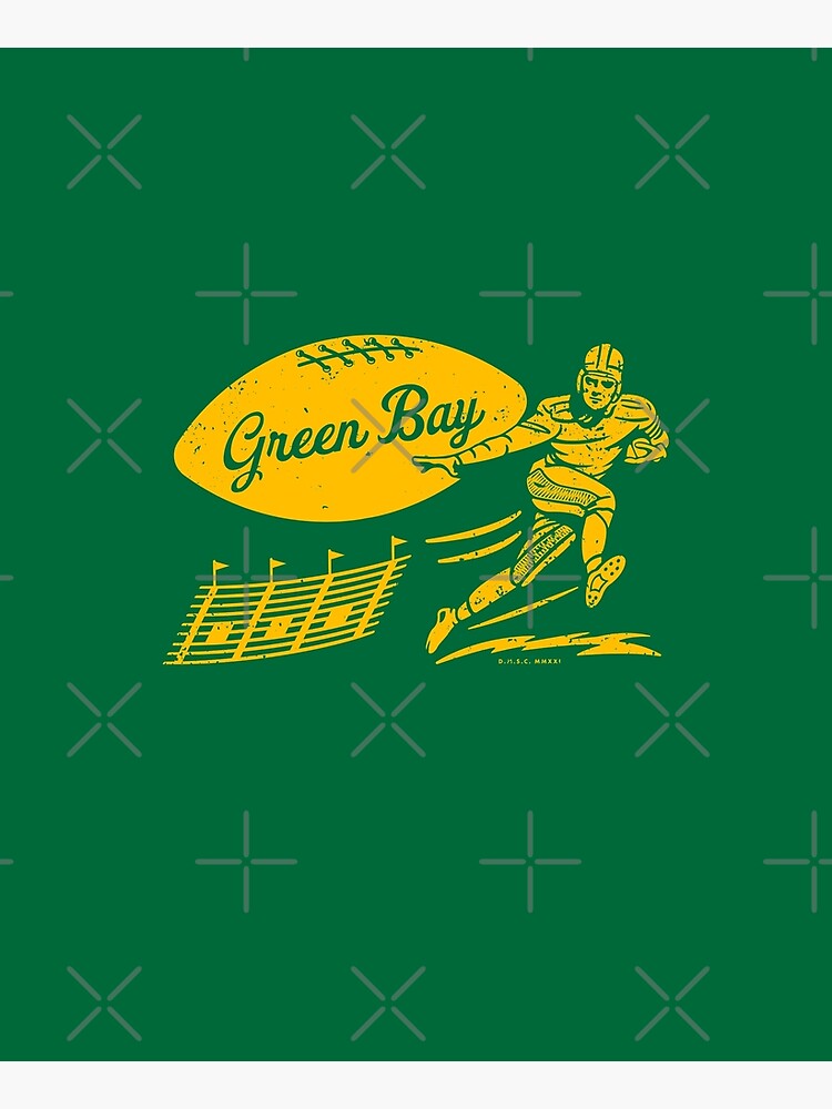 Vintage Packers Logo with 'Packers' Text (Yellow) - Green Bay