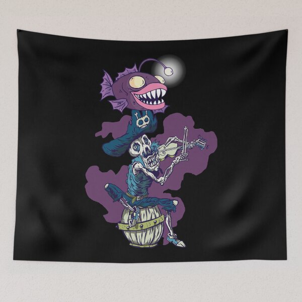 Item preview, Pirate musician with lantern fish. designed and sold by emphatic.