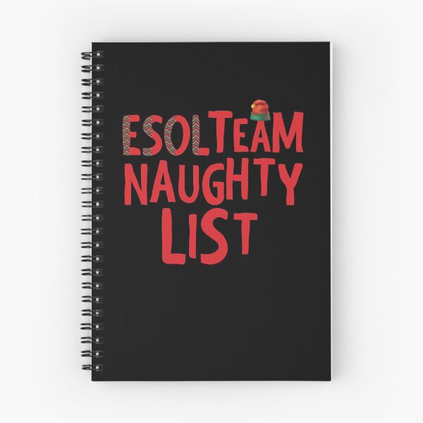 Item preview, ESOL TEAM Naughty List Christmas Ugly Design Back To School Teacher Student designed and sold by abcxyzsma.