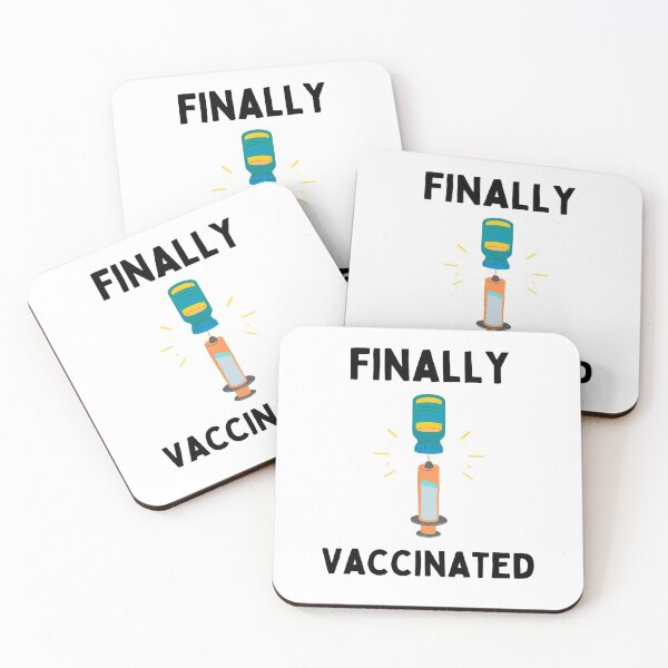 Item preview, Finally Vaccinated Saying 2021 Finally Vaccinated Corona Virus designed and sold by chetan786.