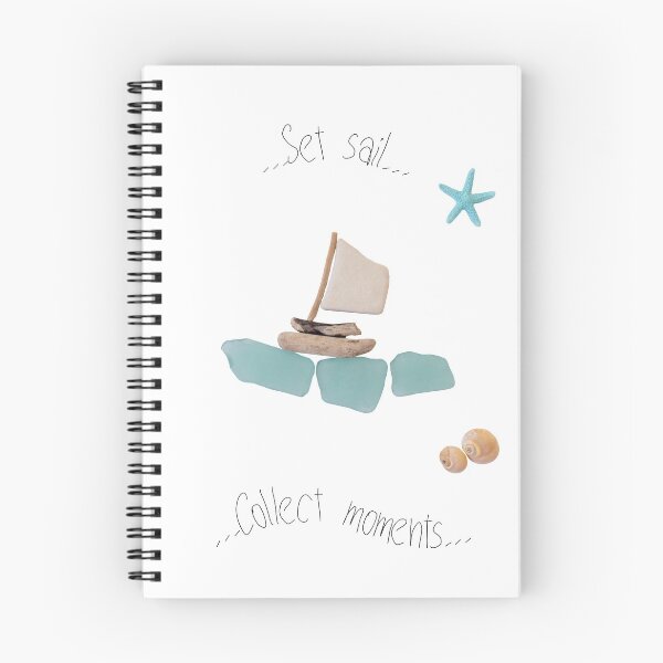 Item preview, Pebble Art. "Set sail... Collect moments..." designed and sold by KrokoStories.