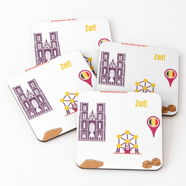 Item preview, Sticker sheet Summer, travel, Belgium, waffle, chocolate, Antwerp, church designed and sold by Tammystribe.