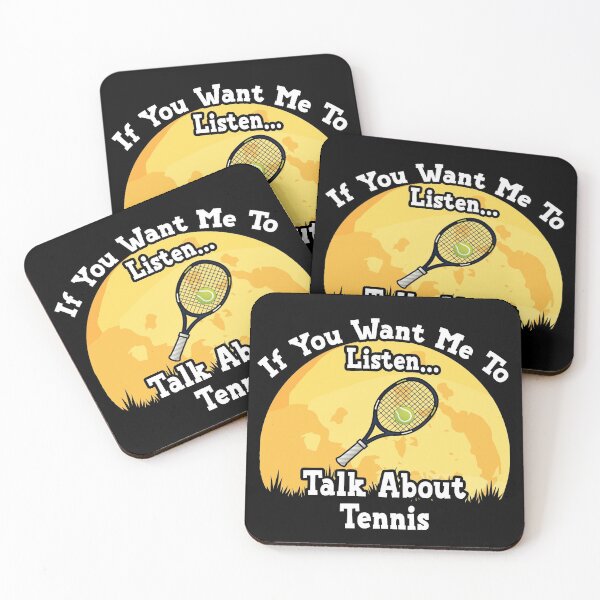 Item preview, If You Want Me To Listen... Talk About Tennis Funny illustration vintage  designed and sold by KO-Design.