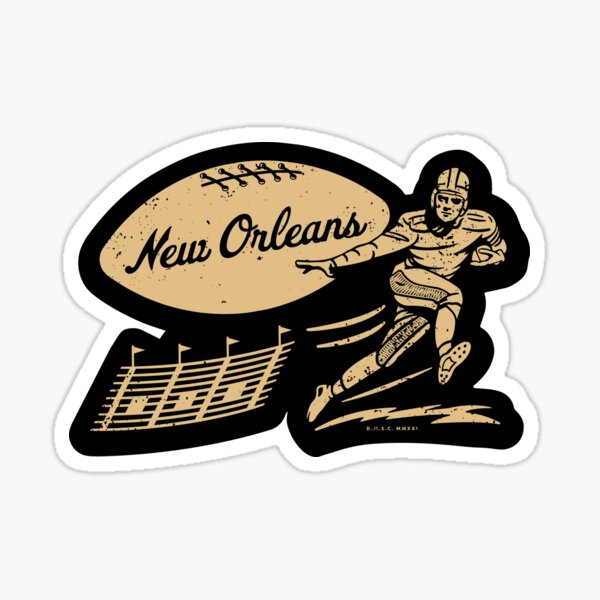 Vintage Football - New Orleans Saints (Gold Saints Wordmark)