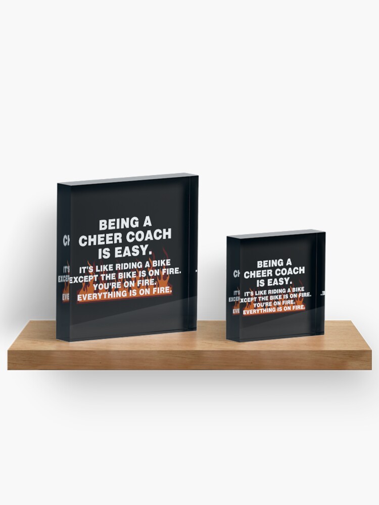 Thumbnail 3 von 5, Acrylblock, I'm A Cheer Coach What's Your Superpower? designt und verkauft von GoDPI.