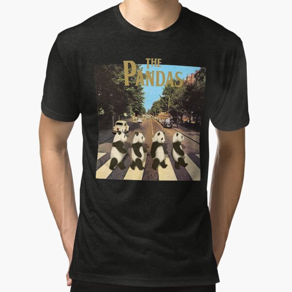 Vista previa del artículo con la obra «Los Pandas "Abbey road"», diseñado y vendido por Emmadrawspanda.
