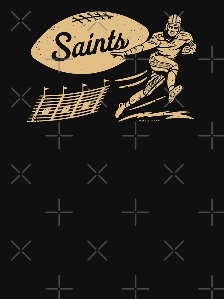 Vintage Football - New Orleans Saints (Gold Saints Wordmark)