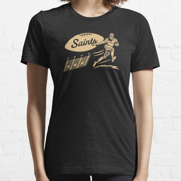 New Orleans Saints Sir Saint T Shirt - BLACK & GOLD SPORTS