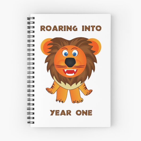 Item preview, Roaring Into Year One (Cartoon Lion) designed and sold by TimespunThreads.
