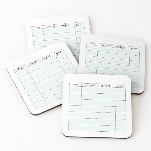 Item preview, Grade Tracker For Student Planner - Teal designed and sold by CaosTranscrito.
