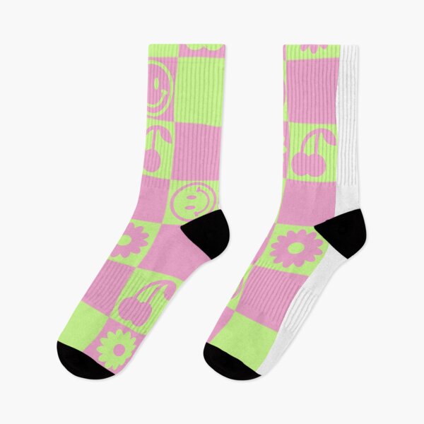 Item preview, HAPPY CHECKERS - pastel pink and green designed and sold by Julia Santos.