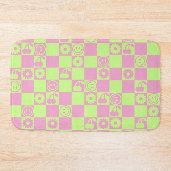 Item preview, HAPPY CHECKERS - pastel pink and green designed and sold by Julia Santos.