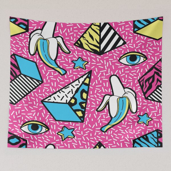 Item preview, Memphis Seamless Patterns With Geometric And Grid, Striped With Neon Colors designed and sold by shoppnow1.
