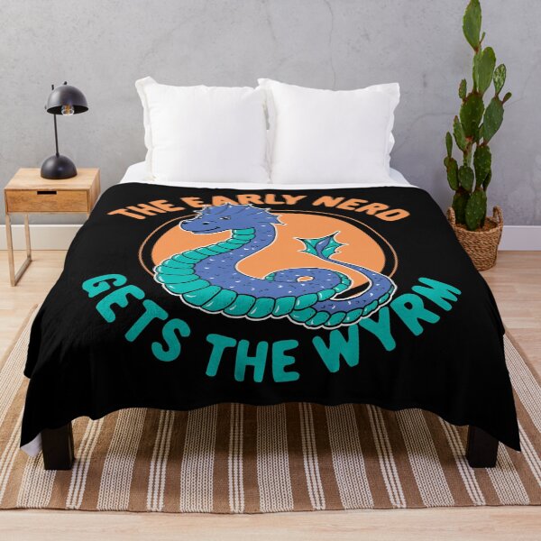 Item preview, The Early Nerd Gets The Wyrm designed and sold by GeekyMumDesigns.