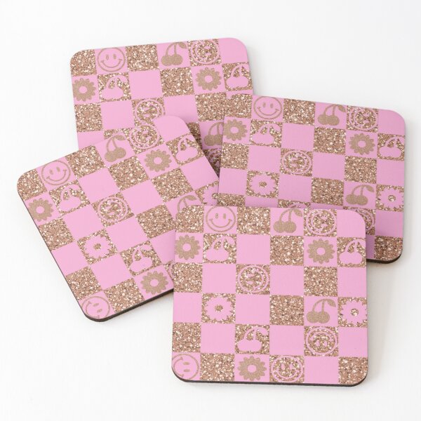 Item preview, HAPPY CHECKERS - rose gold designed and sold by Julia Santos.