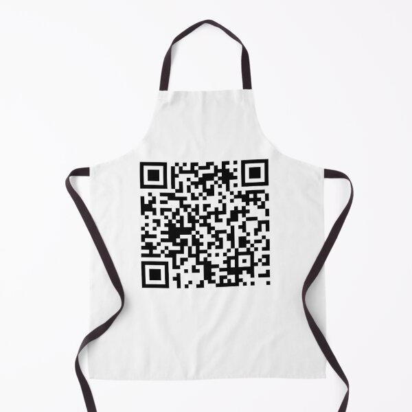 Item preview, Giant Rick Roll funny prank Video link readable QR Code pattern designed and sold by rednumberone.