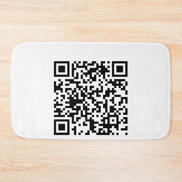 Item preview, Giant Rick Roll funny prank Video link readable QR Code pattern designed and sold by rednumberone.