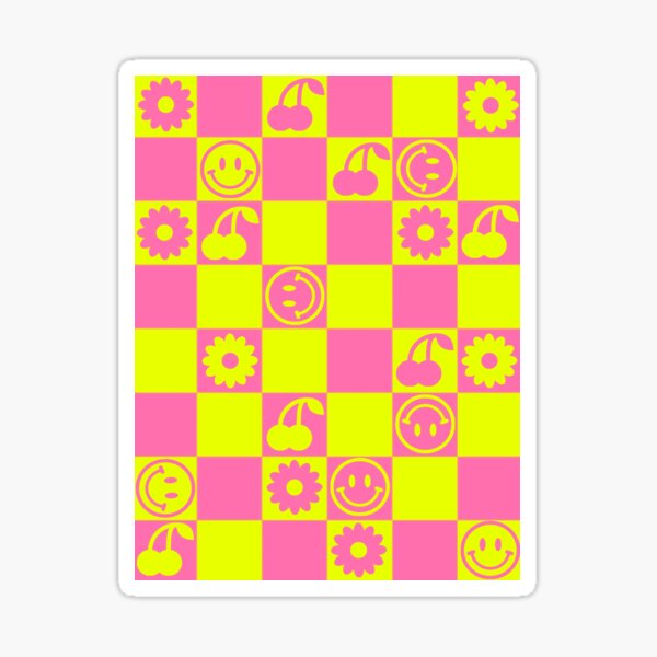 Vista previa del artículo con la obra «HAPPY CHECKERS - resaltador», diseñado y vendido por Julia Santos.