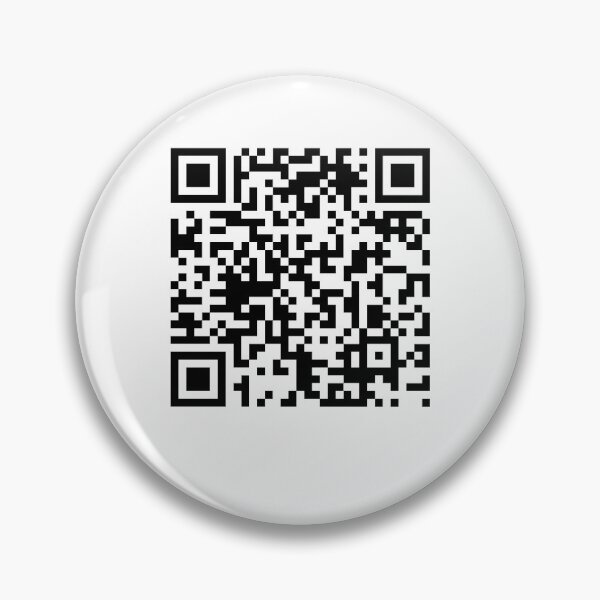 Item preview, Single Rick Roll funny prank Video link readable QR Code pattern designed and sold by rednumberone.