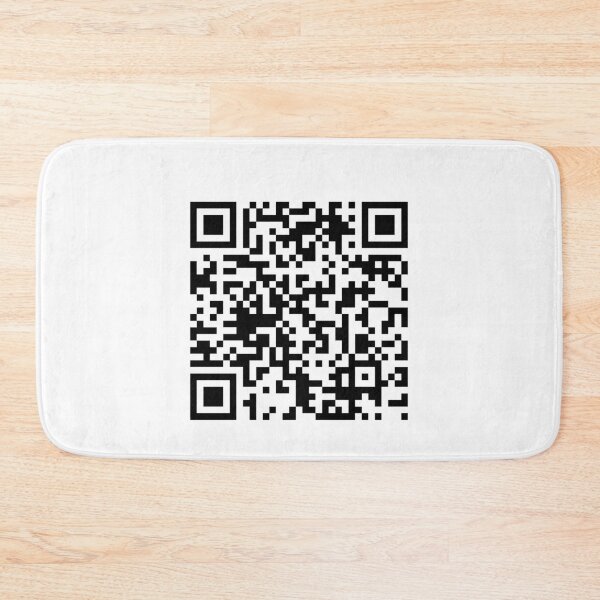 Item preview, Single Rick Roll funny prank Video link readable QR Code pattern designed and sold by rednumberone.