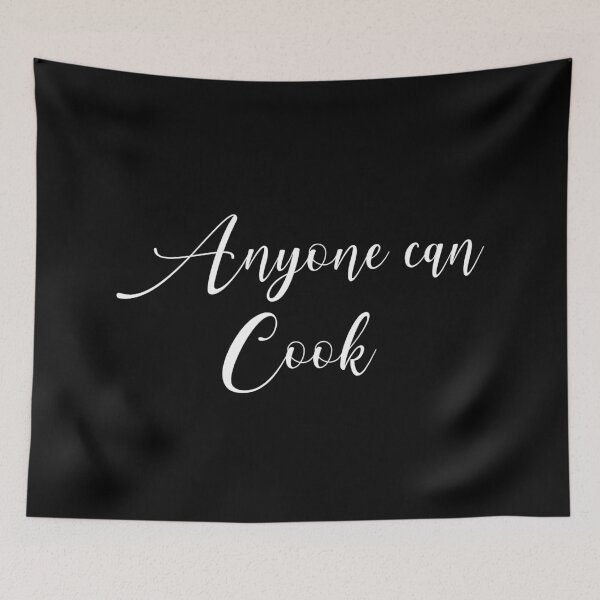 Item preview, Anyone can cook quote from Ratatouille white version  designed and sold by YonivanL.