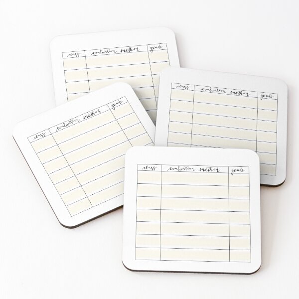 Item preview, Grade Tracker For Student Planner - Yellow designed and sold by CaosTranscrito.