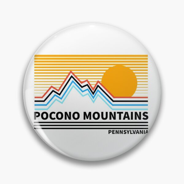 Item preview, Pocono Mountains Pennsylvania Vintage Retro Hiking Adventure Skiing designed and sold by tmartinezta.