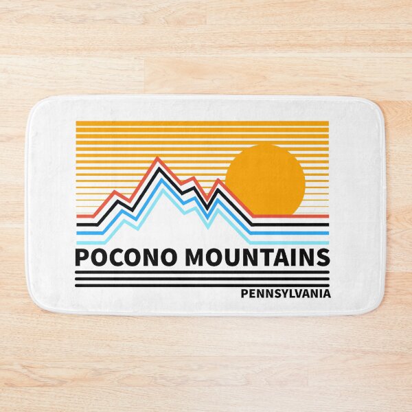 Item preview, Pocono Mountains Pennsylvania Vintage Retro Hiking Adventure Skiing designed and sold by tmartinezta.