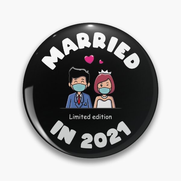 Item preview, Married in 2021 Funny wedding gift designed and sold by Mad-Minds.