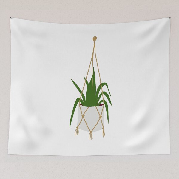 Item preview, House Plants Macrame Snake Plant designed and sold by kindtoearth.