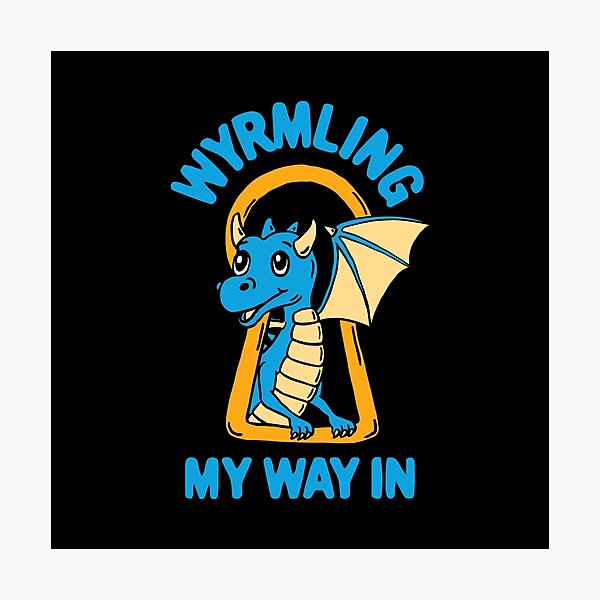 Item preview, Wyrmling your way in designed and sold by GeekyMumDesigns.