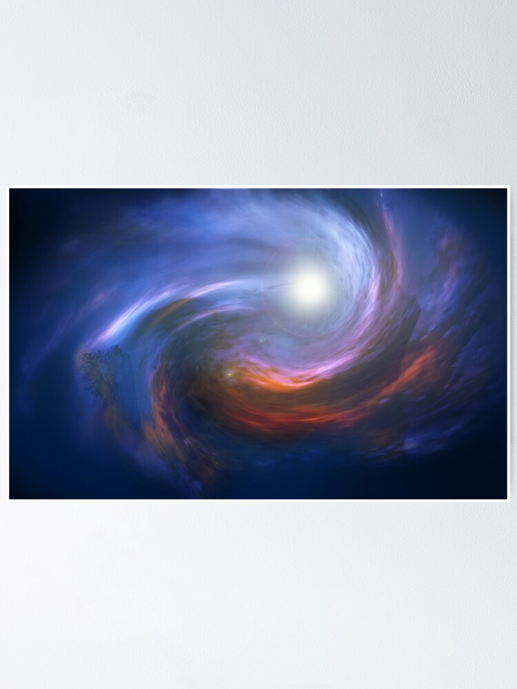 "Gigantic wormhole in outer space. Space background, outer space art
