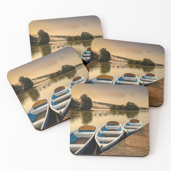 Item preview, Rowing Boats at Llangors Lake, Brecon Beacons at Sunrise designed and sold by MargaretClavell.