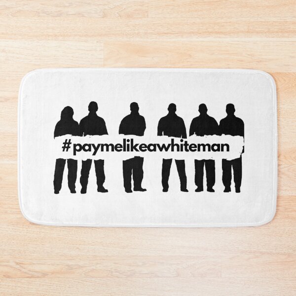 Item preview, pay me like a white man - black man -  stop racism - sandysan designed and sold by sandy-san.
