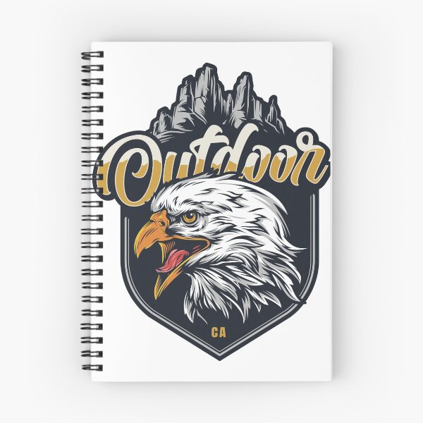 Item preview, Colorful Wildlife Eagle Badge CA Outdoor designed and sold by BigBoyFunky.