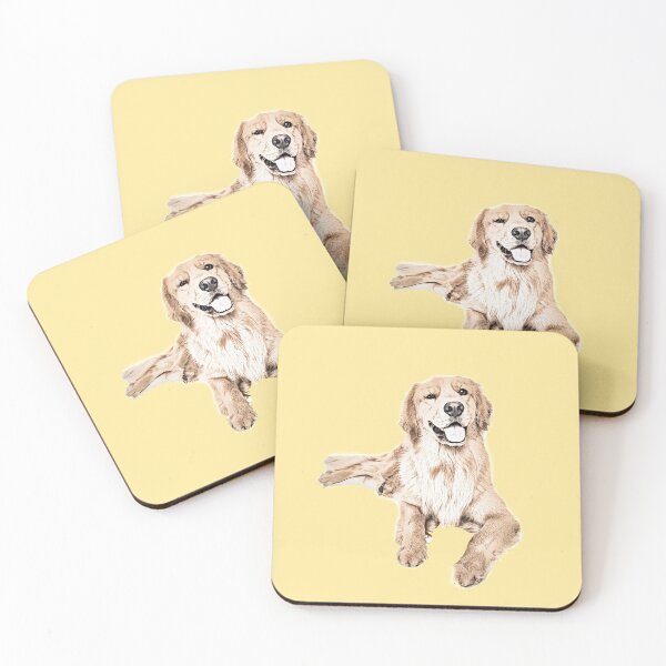Item preview, Cute Golden Retriever Dog Sitting (Yellow) designed and sold by Jelly Bear.