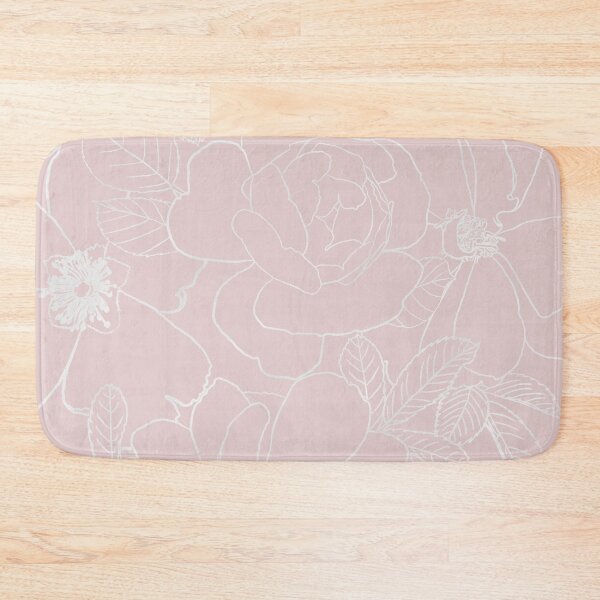 Item preview, Elegant Silver Roses Floral Drawing Pink Design designed and sold by NdesignTrend.