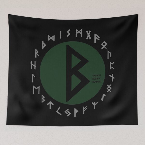 Artikelvorschau, Grünes Berkana Futhark Runensymbol entworfen und verkauft von Depic Spirit.
