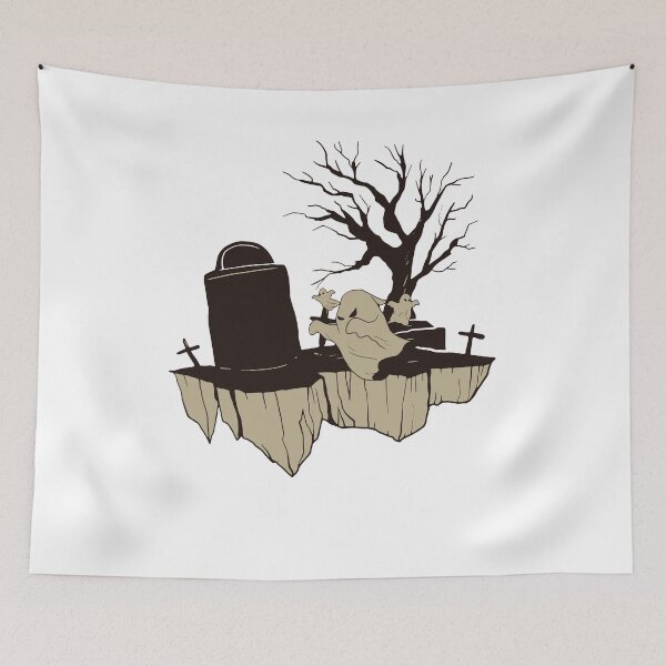 Item preview, Scary ghost and Dry Tree | Life at cemetery designed and sold by PuTaTeeShop.