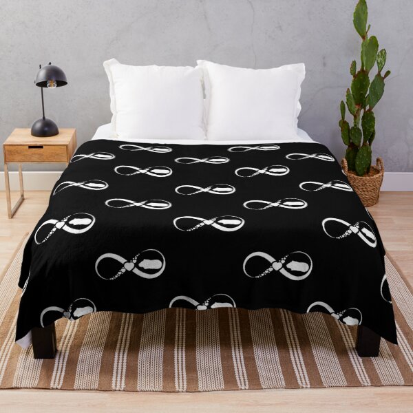 Guinea pig Infinity white Throw Blanket