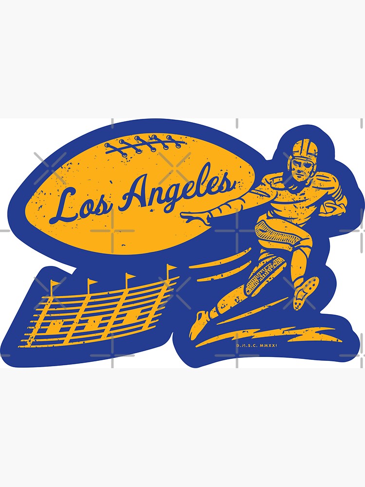deadmansupplyco Vintage Football - Los Angeles Rams (White Los Angeles Wordmark) T-Shirt