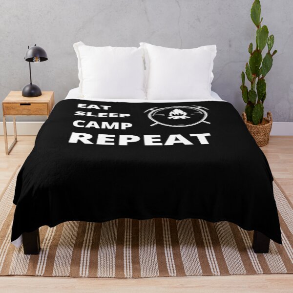 Item preview, EAT SLEEP CAMP REPEAT designed and sold by Qubalcube.